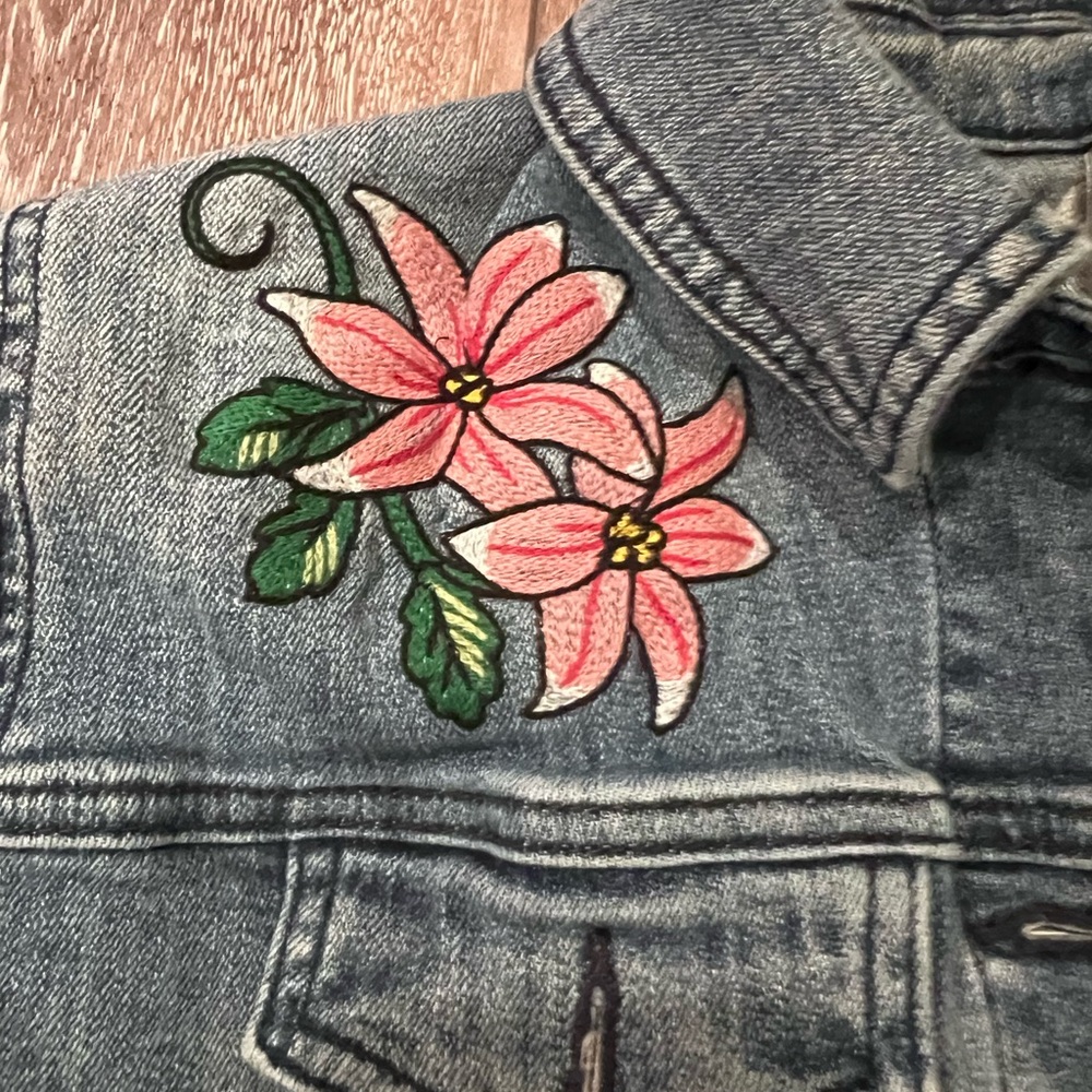 Torrid Embroidered Denim Jacket - Picture 6 of 15